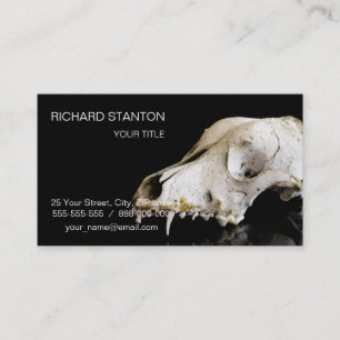 Cartão De Visita Crânio animal