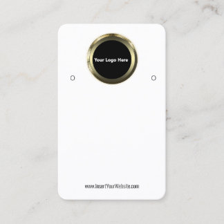 Cartão De Visita Creat Your Custom Logo Earring Display Card 