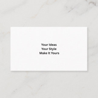 Cartão De Visita Create Your Own Light White Matte
