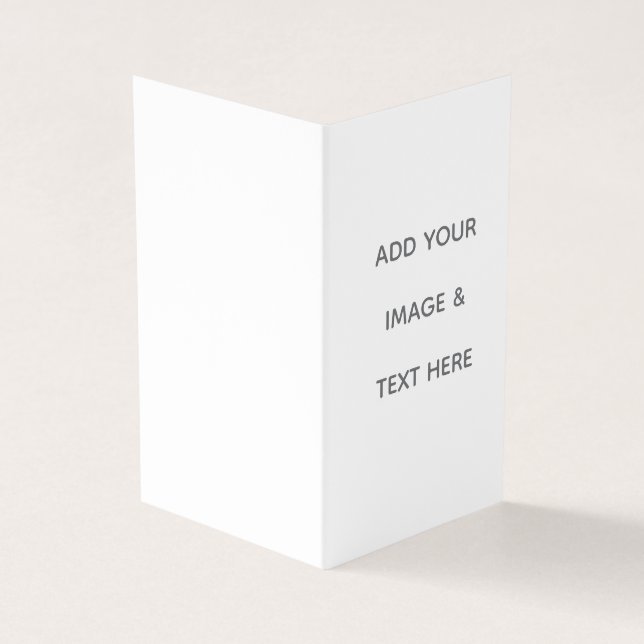 Cartão De Visita Create Your Own white  (Exterior)