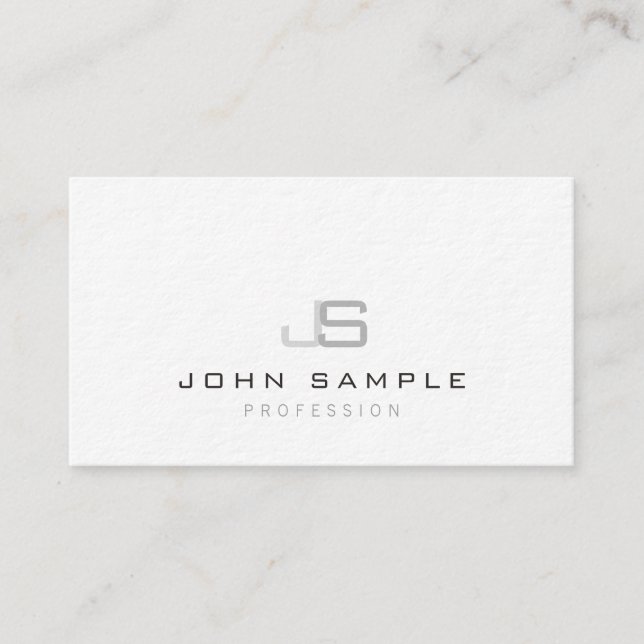 Cartão De Visita Creative Modern Professional Monogram Luxury (Frente)