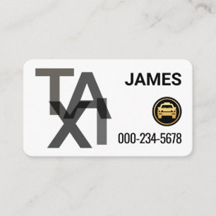 Cartão De Visita Creative TAXI Sinalização de Condução