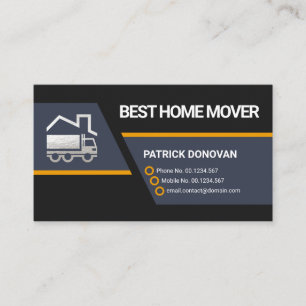 Cartão De Visita Creative Trapezium Bloqueia Caminhão em Movimento 