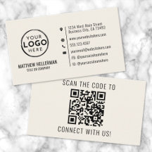 Creme de logotipo de código QR minimalista profiss