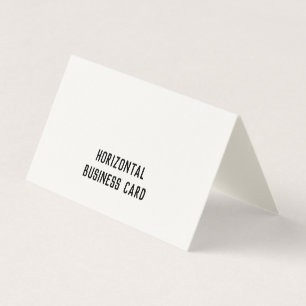 Cartão De Visita Creme Dobrado com Assinatura Personalizada 