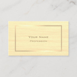 Cartão De Visita Creme Elegante colorido com quadro profissional Do