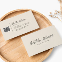 Creme o script mínimo moderno CÓDIGO QR