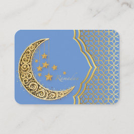 Cartão De Visita Crescente de ramadã