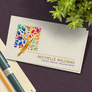 Cartão De Visita Criador de conteúdo - Criador de cópia - Escritor 