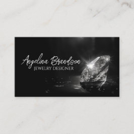 Cartão De Visita Criador de Joias Cristais de Joias de Diamante de