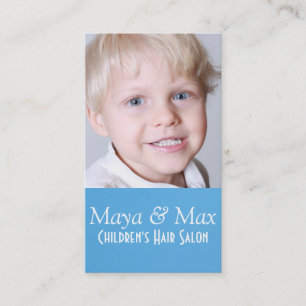 Cartão De Visita Crianças Compram beleza no salão de cabelo