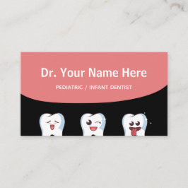 Cartão De Visita Crianças Dentistas Crianças Médicas Dentes Engraça