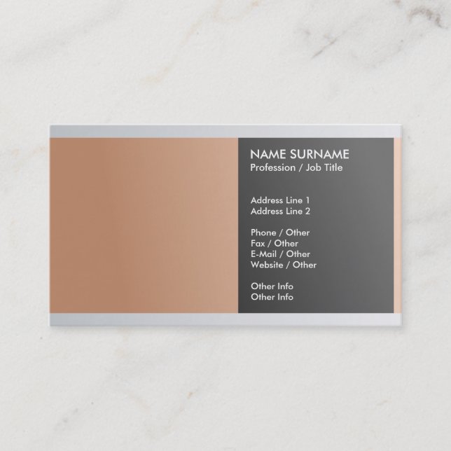 Cartão De Visita Criar seu próprio luxo elegante profissional (Frente)