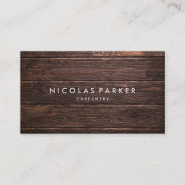 Cartão De Visita Criar sua própria parede de madeira