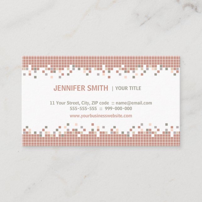 Cartão de visita criativo dos artesanatos dos (Frente)