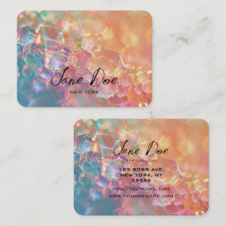 Cartão De Visita Crie a sua opção personalizada colorida