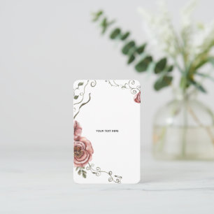 Cartão De Visita Crie o seu próprio floral