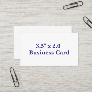 Cartão De Visita Crie seu personalizado 3.5" x 2.0" ao quadrado