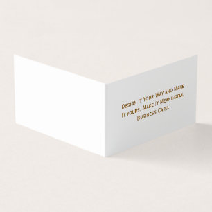 Cartão De Visita Crie seu Personalizado 7" x 2"