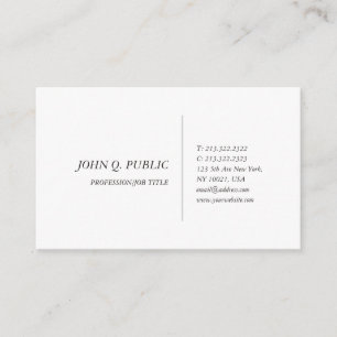 Cartão De Visita Crie seu próprio Design minimalista elegante mode
