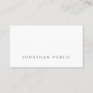 Cartão De Visita Crie seu próprio e minimalista luxo