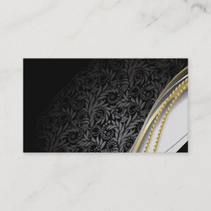 cartão de visita/Crie seu próprio preto elegante