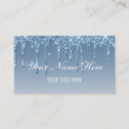 Cartão De Visita Crie Sua Própria Brilhante Azul