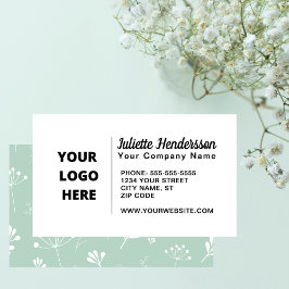 Cartão De Visita Crie sua própria imagem personalizada de logotipo 