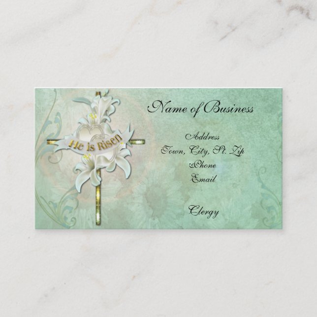 Cartão de visita cristão (Frente)