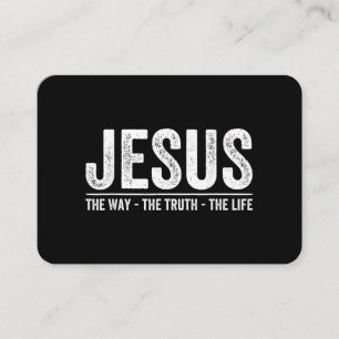 Cartão De Visita Cristo Jesus O Caminho. A Verdade. A Vida Bendita