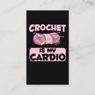 Cartão De Visita Crochet Crafting Mãe Tia Yarn Humor