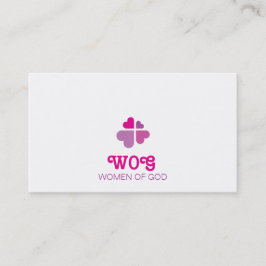 Cartão De Visita Cruz de Corações