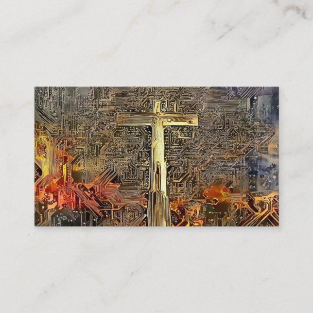 Cartão De Visita Cruz de Digitas (Frente)