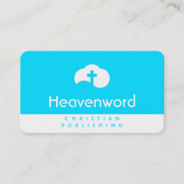 Cartão De Visita Cruz de Nuvem (branco)