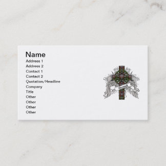 Cartão De Visita Cruz do Tartan de Russell