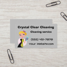 Cartão De Visita Crystal clear cleaning