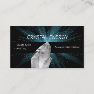 Cartão De Visita Crystal Healing Quartz Crystal Crystal Crystal