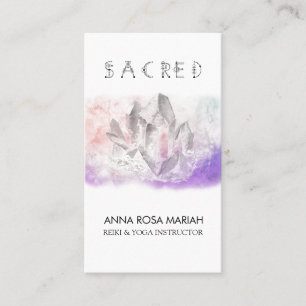 Cartão De Visita *~* Crystal Watercolor Artes Sagradas para Recuper