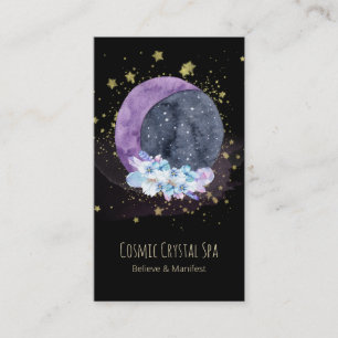 Cartão De Visita *~* Crystals Moon Sky Cosmos Stars. Universo