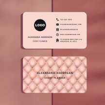 Cubo de Metal Dourado Rosa Hexágono Logotipo Luxuo