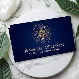 Cartão De Visita Cubo de metatrão em flor de lótus