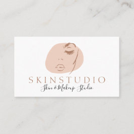 Cartão De Visita Cuidado com a Beleza Facial Feminina Estética Neut