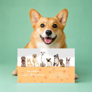 Cartão De Visita Cuidado Especial para Cães com Necessidades Especi