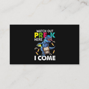 Cartão De Visita Cuidado, Pré-k, Eu Vim