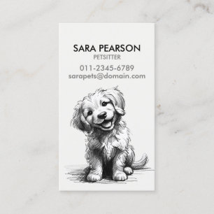 Cartão De Visita Cuidador de Animais Petsitter Cães