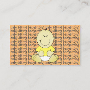 Cartão De Visita Cuidador de Crianças Provedor de Cuidado Infantil 