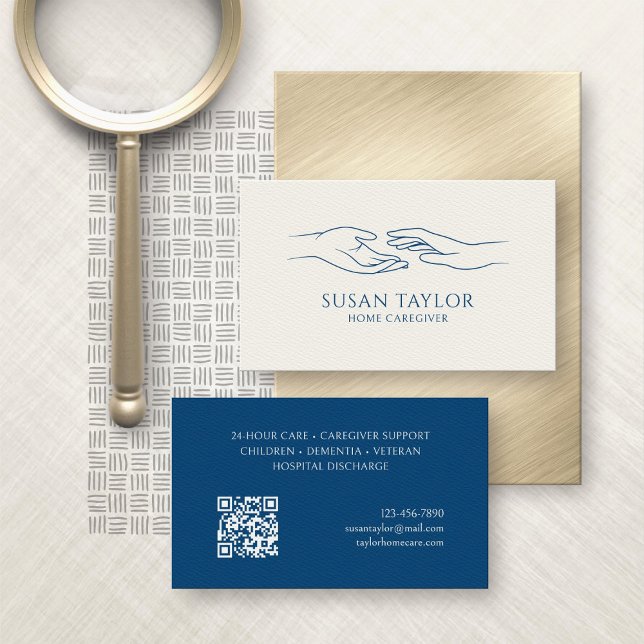 Cartão De Visita Cuidador doméstico (Criador carregado)