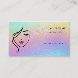 Cartão De Visita Cuidados com a pele & Salão de Beleza