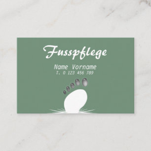 Cartão De Visita Cuidados de pé