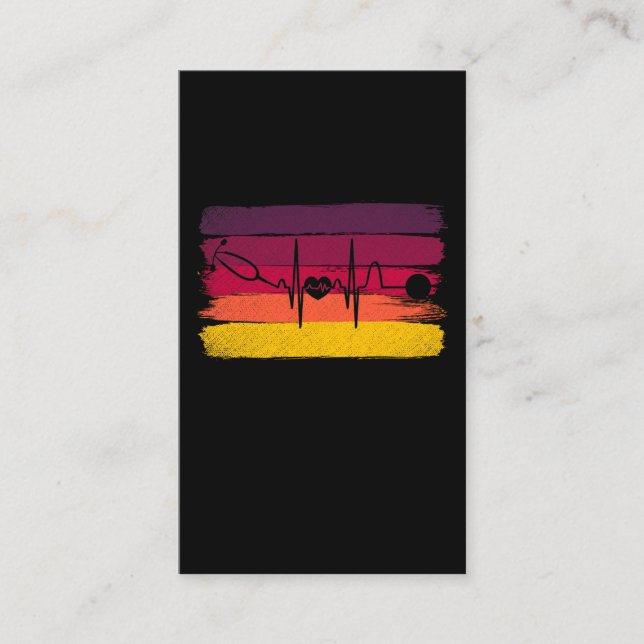 Cartão De Visita Cuidados de Saúde Retro Enfermeiro de Estudantes M (Frente)